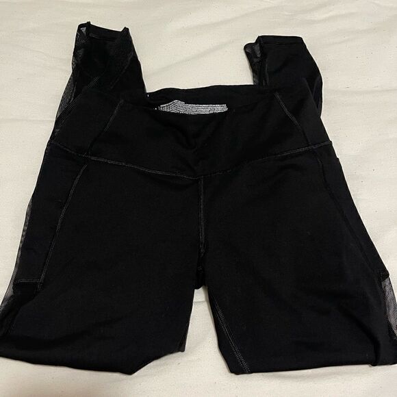 Victoria secret black mesh workout leggings - Picture 1 of 4